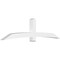Ekena Millwork Bellingham Architectural Grade PVC Gable Bracket, 108"W x 27"H x 6"D x 6"F, 6/12 Pitch GBP108X27X0606BEL00 - alternate 1